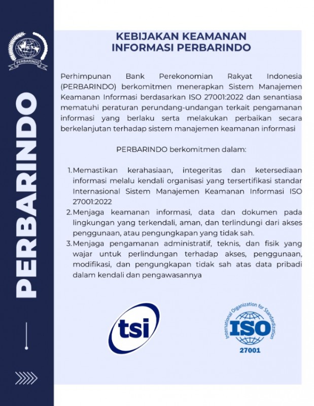 KEBIJAKAN INFORMASI PERBARINDO ISO 27001:2002